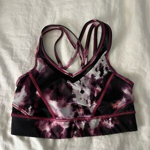 Lululemon Athletica Strappy Sports Bra - Black and Purple